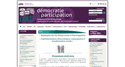 Desktop Screenshot of participation-et-democratie.fr